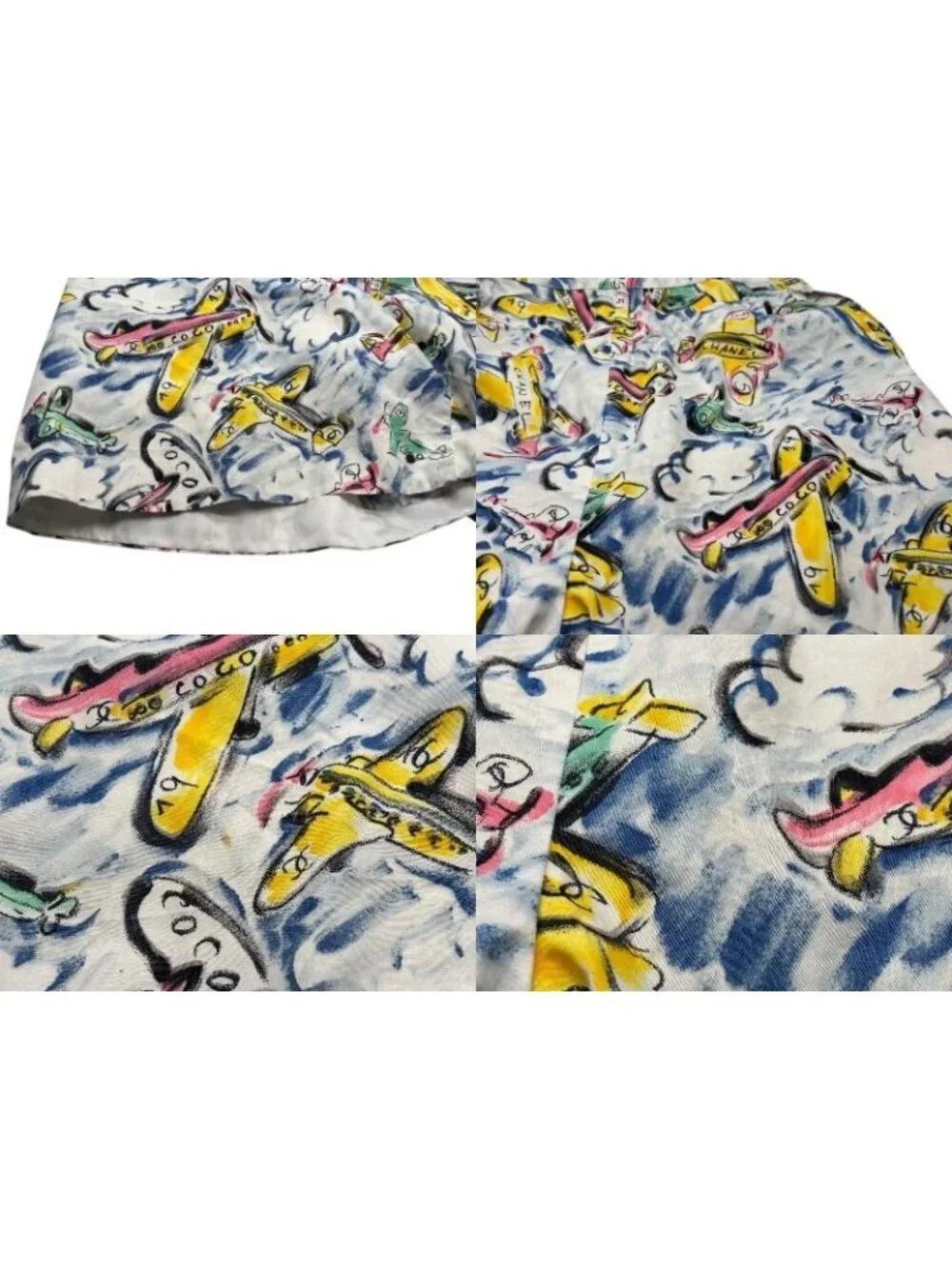 Chanel Shorts Air Line Airplane CC Logo Multicolor 16SS